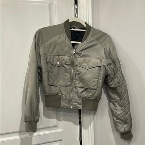 Women's Olive Bomber Jacket